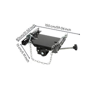 Adjustable Jack Tray Attachment with Chains Heavy-Duty Gearbox Jack Adapter Low-Height Gearbox Lift Adapter for Mechanics