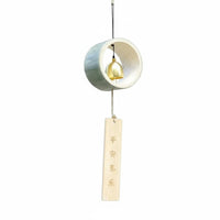 Soothing Sound Bamboo Wind Chime DIY Project Hanging Bamboo Tube Chime Relaxing Low Tones Oriental Wind Bell Vintage Design for Children, Crafters, Outdoor, Kindergarten, Patio, Balcony