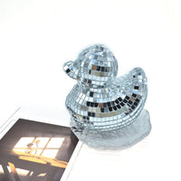 跨境新品迪斯科摆件Duck Disco Ball 鸭子镜面玻装饰家居风