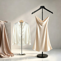 T-Shaped Display Rack for Clothing Store (Stainless Steel)