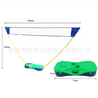 Portable Badminton Net Set with Poles, Easy Assembly and Disassembly, Upgraded Version