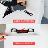 Toilet Seat Cover with Soft Close Hinge, Thickened Universal U/V/O Shape