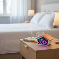House Shaped Alarm Timepiece Multicolor Display LED Digital Timepiece Double