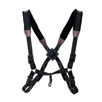 Saxophone Double Shoulder Strap with Safety Buckle Adult Thickened Widened Fleece Black Shoulder Strap Comfortable Non-Slip