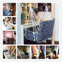 Indoor/Outdoor Hanging Chair for Dorms, Bedrooms, and Kids - Single Person Swing Hammock