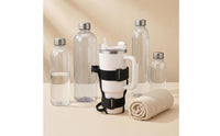 Cup Holder Strap Black Adjustable Cup Carrier Polyester Adjustable Bottle Carrier