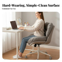 Armless rotate Desk Chair Adjustable Height Office Furniture Ergonomic rearrest
