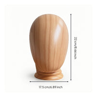 Headwear Head with Detachable Wood Stand Lightweight Hat Display Stand Sturdy