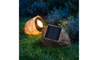 Automatic on/off Solar Lamp with Rock Exterior Dusk-to-Dawn Solar Garden Rock Light Waterproof Stone Lamp Weatherproof for Homeowners, Gardeners, Yard, Pathway, Flower Bed