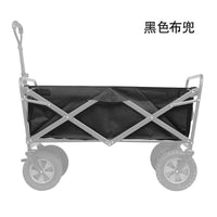 Portable Folding Four-Wheel Camping Cart with 600D Oxford Cloth