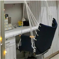 Indoor/Outdoor Hanging Chair for Dorms, Bedrooms, and Kids - Single Person Swing Hammock