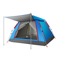 Automatic Pop-Up Beach Camping Tent for 3-4 People, Waterproof UV Protection