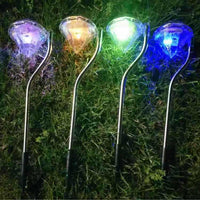 Solar Diamond LED Garden Path Lights for Outdoor Landscape and Christmas Decor