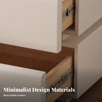 Nightstand with Drawers Minimalist Design Single-Drawer End Table Modern and design