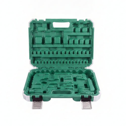 Tool Box with Metal Blow-Molded Empty Organizer Box Portable for DIYers