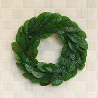 Magnolia Leaf Wreath for Thanksgiving, Christmas, and Spring Decor