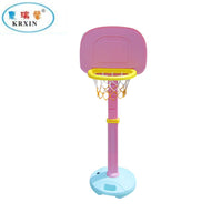 Adjustable Height Plastic Basketball Hoop for Kids, Indoor Outdoor Mini Portable Water-Filled Base Sports Equipment