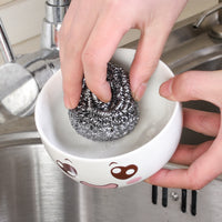 Heavy-Duty Stainless Steel Scrubber for Kitchen and Household Cleaning
