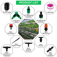 Automatic Drip Irrigation Kit for Potted Plants - 30m DIY Self-Watering System for Balcony & Garden