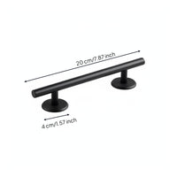 Bar Handle Aluminum Alloy Door Handle Round Base Home Fixtures