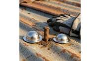 50 Pieces Metal Roof Screw Caps Sleek Metal Roof Screw Covers Weather-Resistant Reflective for Roofers