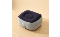 Portable Inflatable Footrest Lightweight Footrest with Flocked Top Skin-Friendly Inflatable Travel Pillow Space-Saving for Travelers