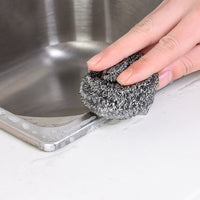 Heavy-Duty Stainless Steel Scrubber for Kitchen and Household Cleaning