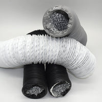PVC Aluminum Foil Composite Duct, Double-Layer Telescopic Flexible Hose for Ventilation and Exhaust