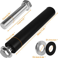 Rack-Mounted Barbell Plate Storage Rod for Squat Rack