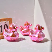 跨境新品迪斯科摆件Duck Disco Ball 鸭子镜面玻装饰家居风