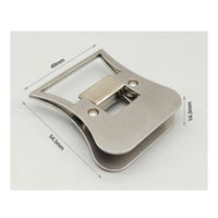 CDC Clamp Stainless Steel CDC Feather Clip Compact for Anglers