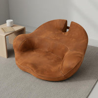 Contoured Meditation Seat Stitched Seams Home Seating Tailbone Support