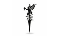 Whimsical Fairy Silhouette Stake Decorative Garden Stake with Fairy Silhouette Outdoor Garden Ornament Charming for Flower Beds, Lawn, Pathway Edges