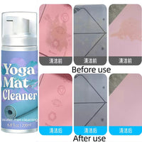 Yoga Mat Cleaner No-Water Foam Removes Dirt and Sweat Stains