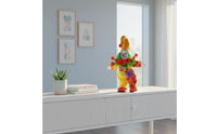 Ceramic Clown Doll Hand Painted Collectible Harlequin Figure Poseable Body