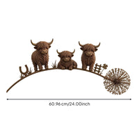 Garden Stake with Animal Figures Sturdy Lawn Ornaments Rustic for Courtyard
