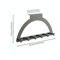 Door Back Clothes Rack No over Door Hook Rack Sturdy for Bedroom, Closet