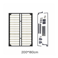 Murphy Bed Hardware Kit Folding Bed Mechanism Iron Frame Space Saving DIY Kit Flush-mount Lifting System Smooth Operation Suitable for Apartment Dwellers Amateur Builders Small Bedroom Home Office