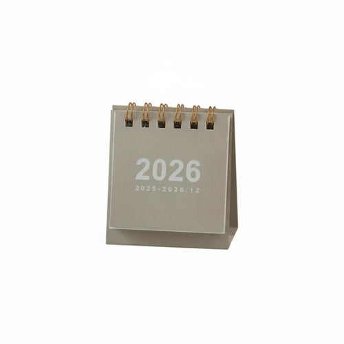 2026 Desk Calendar, Mini, Portable, Minimalist Design, Paper, Desktop Decor