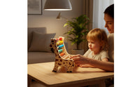 Wooden Abacus with Blocks Tabletop Educational Abacus Hands-on Counting Frame for Young Children, Classroom, Homeschool