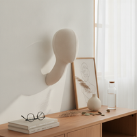 Mannequin Head with Long Neck Easy to Clean for Retailers, Hairpiece Stylists