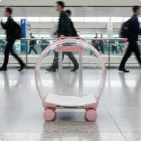 Transparent Pet Carrier Extendable Handle Cat Carrier Trolley Noiseless Wheels Cat Trolley Case for Outdoor
