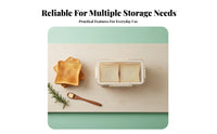 Food Grade Material Bread Storage Box Space-Saving Design Refrigerator Bread Container Safe for Pantry, Kitchen Counter