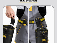 Green Wood Quick-Release Tool Pouch for Carpenters and Electricians