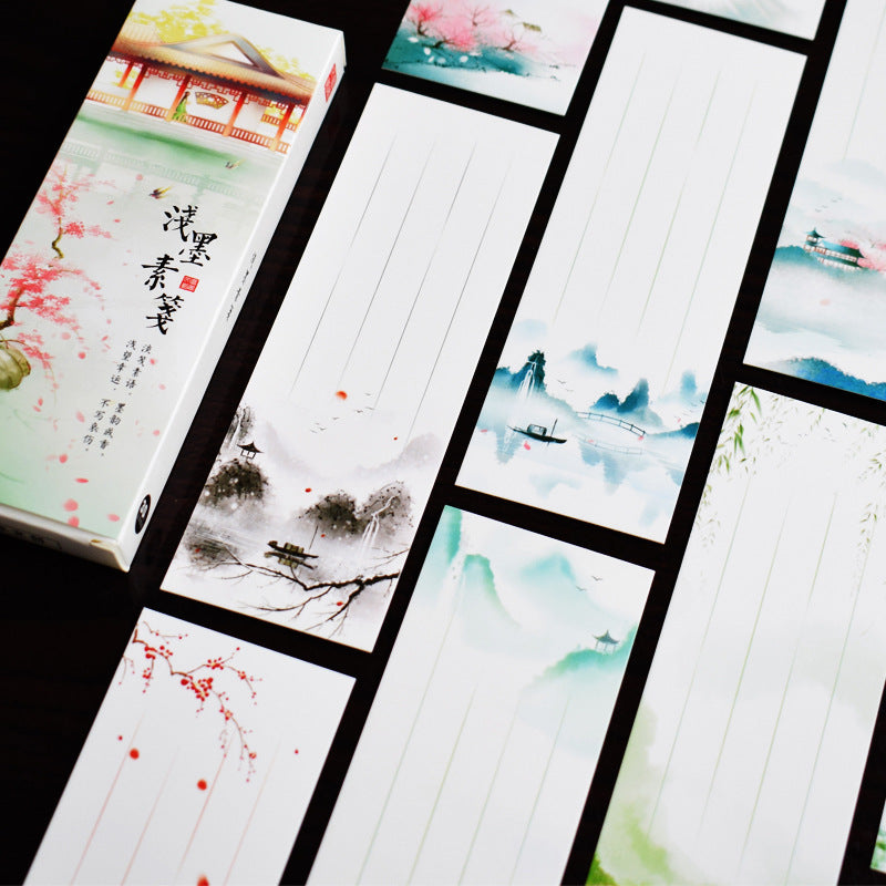 Chinese Style Blank DIY Bookmark Cards for Painting and Gifting