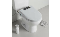Warm Air Drying Electric Bidet Toilet Seat Self-Cleaning Nozzle Heated Bidet Seat Adjustable Water Temperature Automatic Toilet Cover Wireless Wireless Control Control