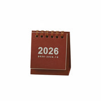 2026 Desk Calendar, Mini, Portable, Minimalist Design, Paper, Desktop Decor