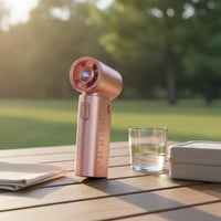 Bladeless Handheld Fan Rechargeable Cooling Device Quiet for School, Kids