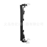 Violin Shoulder Rest with Pad, 4/4-4/3 and 1/2-1/4 Sizes, Black and White