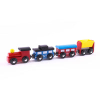 Kids Wooden Magnetic Train Set Educational Toy